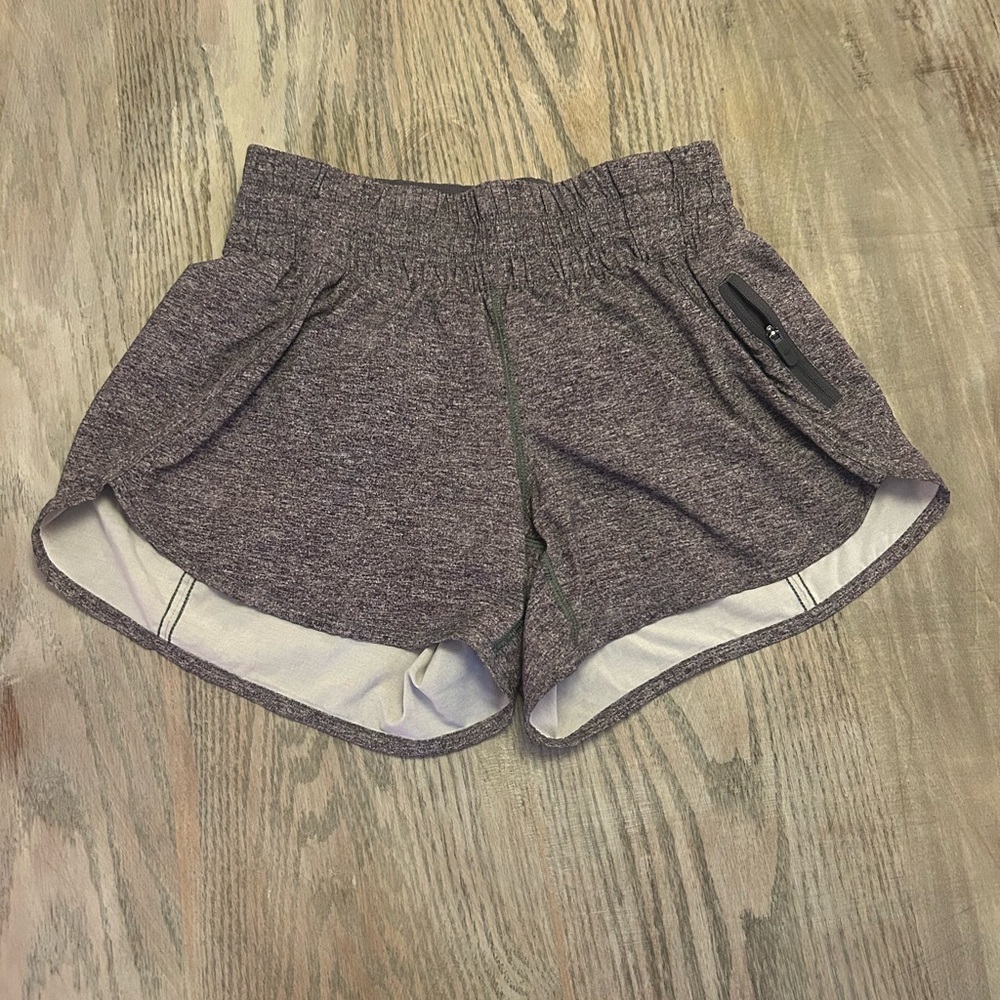 Grey Lululemon athletic shorts